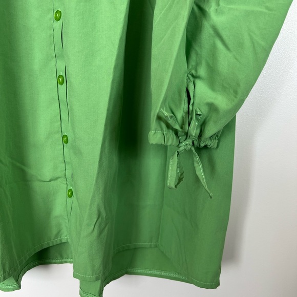 PLT - Oversized Poplin Frill Collar Shirt Dress - Size 6 - Picture 9 of 11